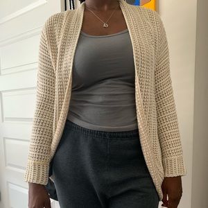 Thick knitted cardigan